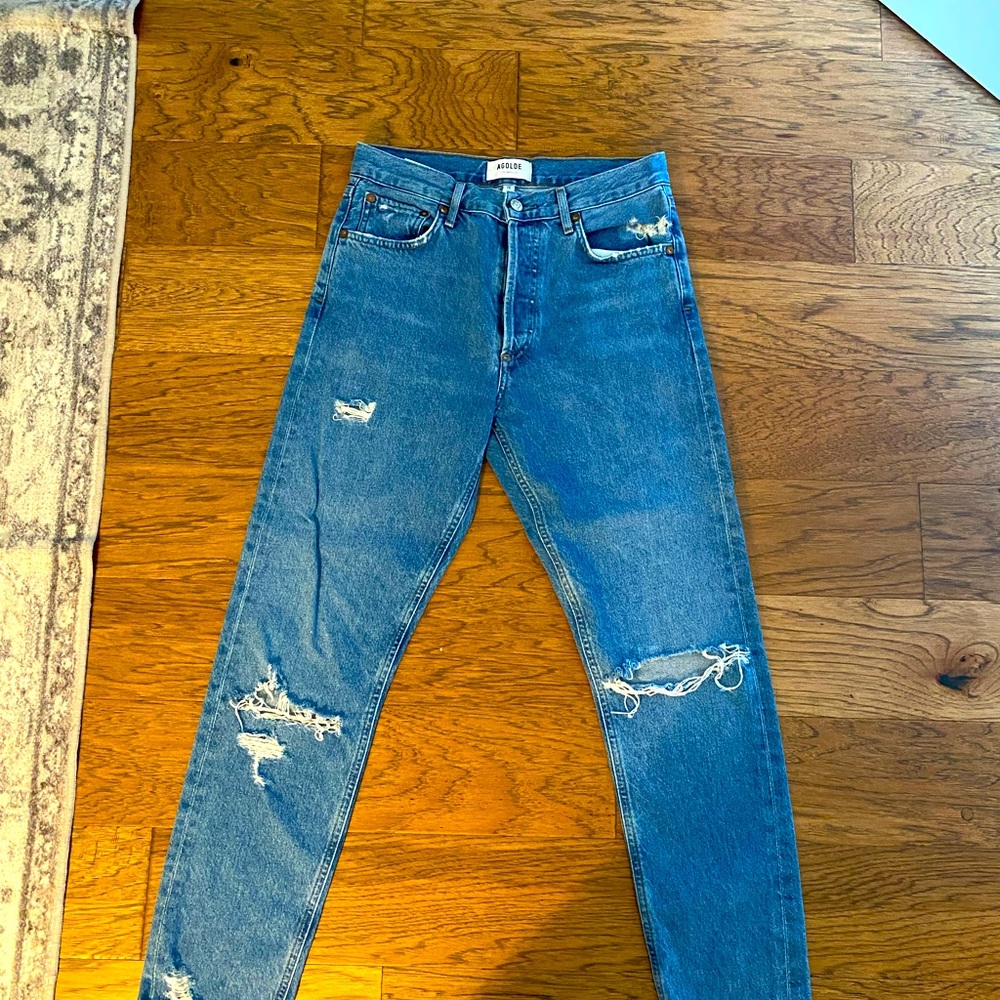 Agolde - Jamie style distressed denim